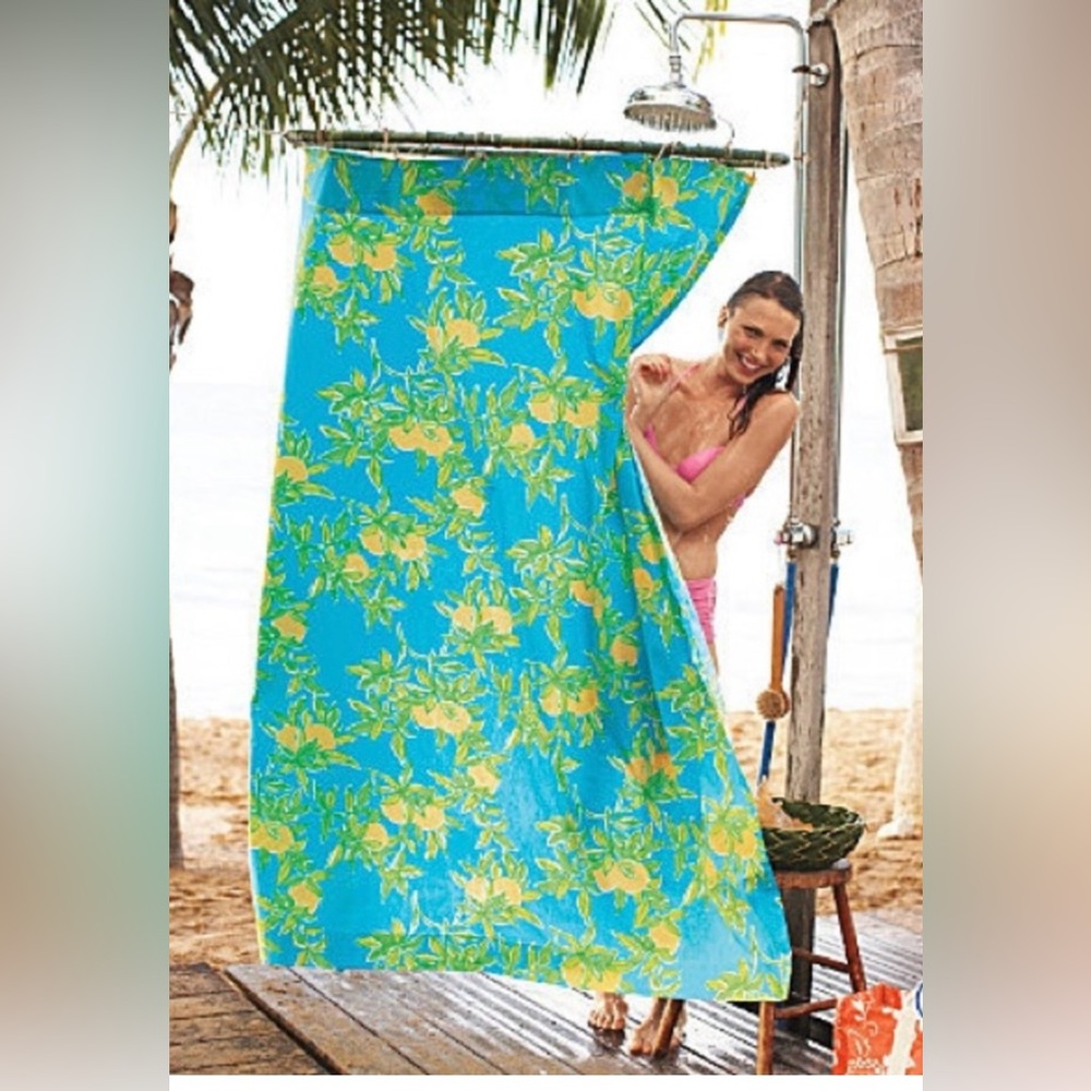 Garnet Hill Lilly Pulitzer Shower Curtain - Lemons
